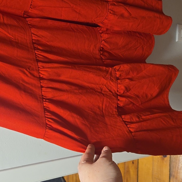 Elegant Red Crepe Dress Pomander Place XXL NEW NEW Plus - Picture 3 of 6